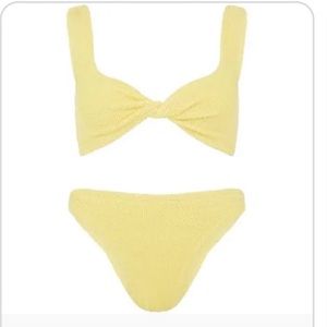 Hunza G one size NWT juno- yellow bikini